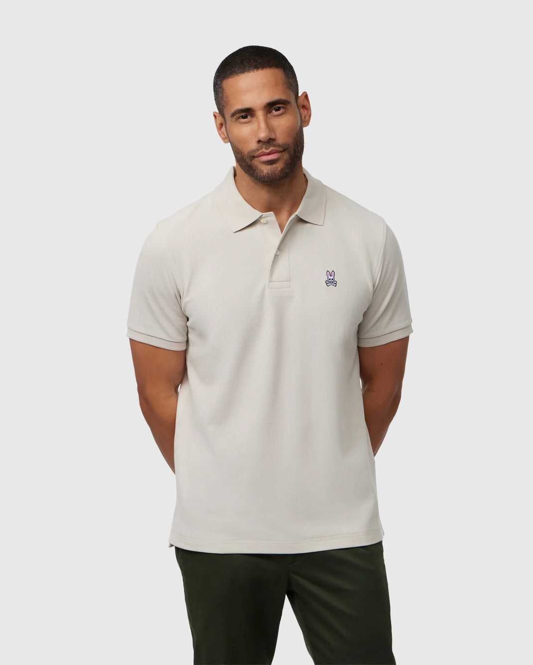 Polos Psycho Bunny Classic Pique Polo Shirt Beige Homme | PWO-13956673